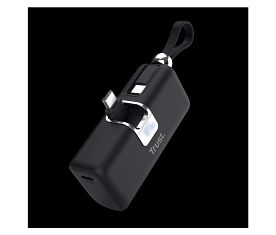 TRUST powerbanka PACTO 5000 PD POCKET, černá