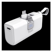 TRUST powerbanka PACTO 5000 PD POCKET, bílá