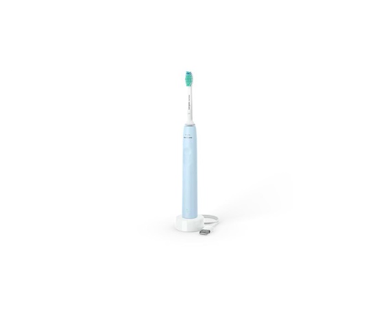 Philips Sonicare 2100 HX3651/12 sonický zubní kartáček, světle modrý, SmarTimer, QuadPacer, 14denní výdrž