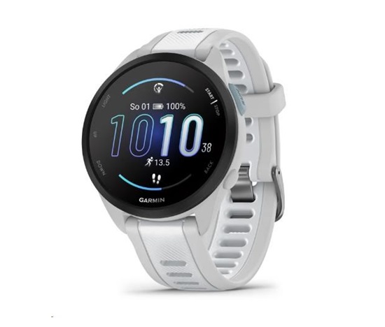 BAZAR - Garmin GPS sportovní hodinky Forerunner® 165, Mist grey/Whitestone, EU - Poškozený obal (Komplet)