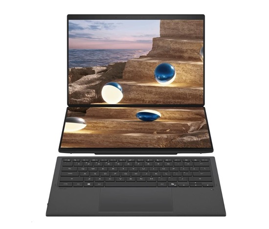 ASUS NTB Zenbook Duo (UX8407AA-OLED152W) Core Ultra 9 386H, 14" 2880 x 1800, 32GB, 1TB SSD, Intel, W11 Home, Gray