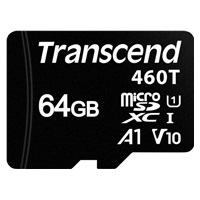 TRANSCEND Industrial Micro SDXC 460T 64GB, Class 10 UHS-I U1 A1, 3D TLC BiCS5