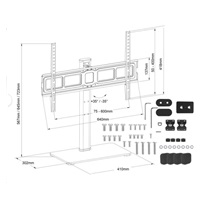 Stolní držák na TV Fiber Mounts M3C86