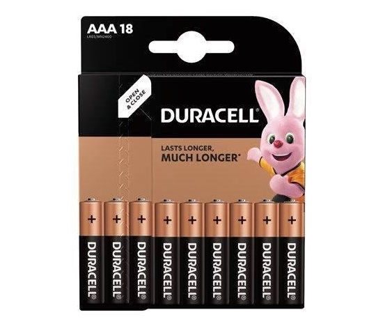BAZAR-Duracell Basic 2400 K18 AAA Duralock 18pack