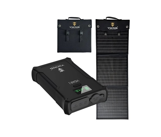 Set powerbanka Viking VIDAR I a solární panel Viking L60 PD