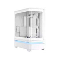 ASUS case PRIME AP304 TG ARGB WHITE, ATX, Průhledná bočnice, 4x120mm ARGB, bílá