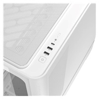ASUS case PRIME AP304 TG ARGB WHITE, ATX, Průhledná bočnice, 4x120mm ARGB, bílá