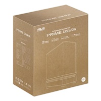 ASUS case PRIME AP304 TG ARGB WHITE, ATX, Průhledná bočnice, 4x120mm ARGB, bílá