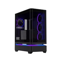 ASUS case PRIME AP304 TG ARGB BLACK, ATX, Průhledná bočnice, 4x120mm ARGB, černá