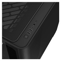 ASUS case PRIME AP304 TG ARGB BLACK, ATX, Průhledná bočnice, 4x120mm ARGB, černá