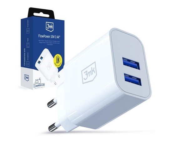 3mk FlowPower 10W 2.4A 2A White
