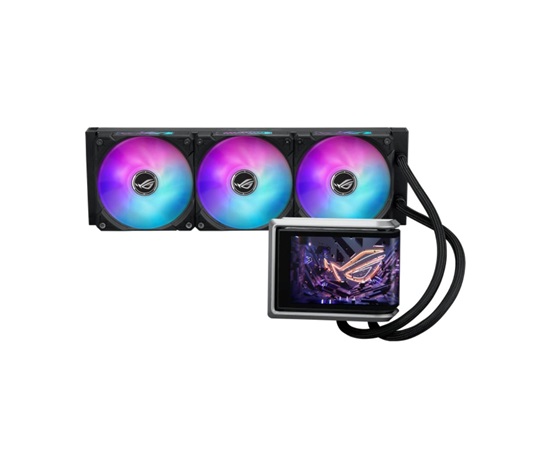 ASUS vodní chladič CPU AIO ROG RYUO IV 360 ARGB, 3x120mm, LGA1851, AM5, černá