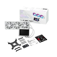 ASUS vodní chladič CPU AIO ROG RYUO IV 360 ARGB, 3x120mm, LGA1851, AM5, bílá