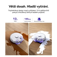 Narwal Freo Z10 Pro white - AI robotický vysavač s rotačním mopem a samočistící stanicí