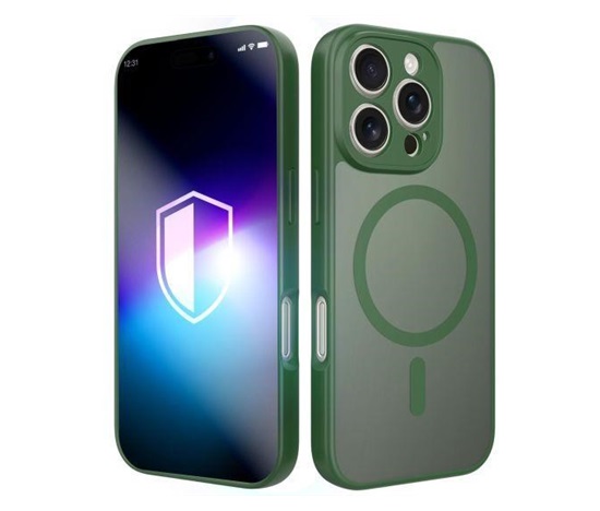 3mk ochranný kryt Misty MagCase Green pro Apple iPhone 16 Pro Max