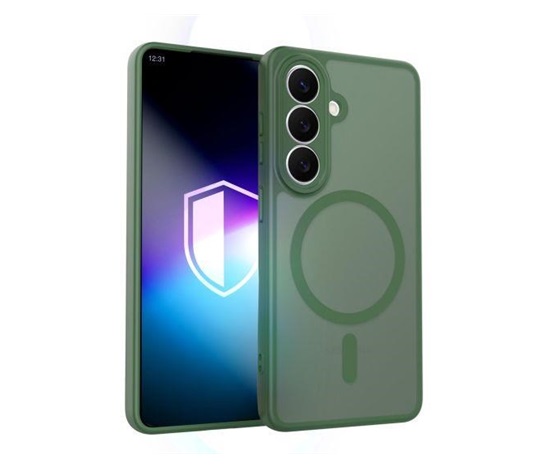 3mk ochranný kryt Misty MagCase Green pro Samsung Galaxy S26+