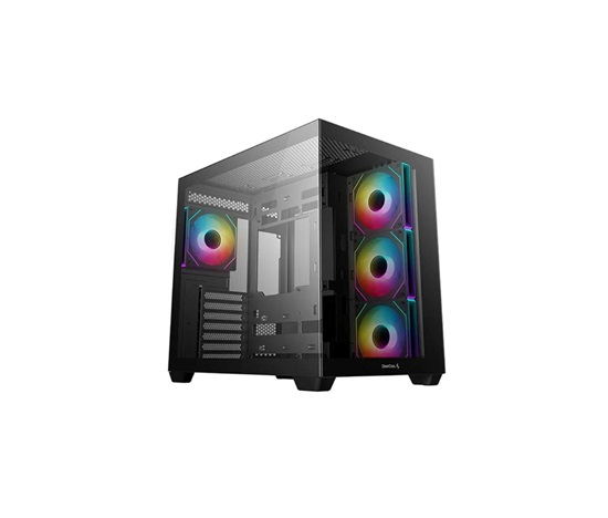BAZAR - DEEPCOOL Case CG530 4F, ATX, Průhledná bočnice, černá - Poškozený obal (Komplet)