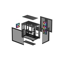BAZAR - DEEPCOOL Case CG530 4F, ATX, Průhledná bočnice, černá - Poškozený obal (Komplet)
