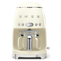 Smeg Retro Style DCF02CREU překapávač kávy béžový, 10 šálků, 1,25 l, automatický start, keep warm
