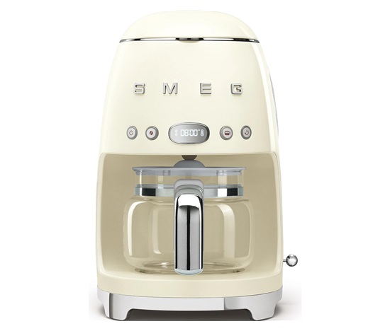 Smeg Retro Style DCF02CREU překapávač kávy béžový, 10 šálků, 1,25 l, automatický start, keep warm