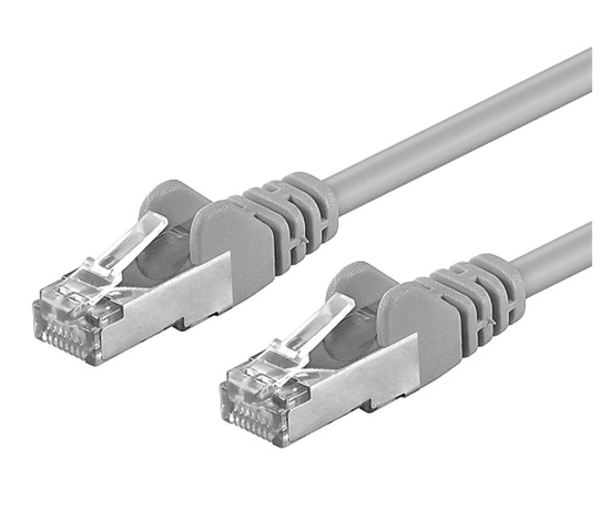 Premiumcord Patch kabel CAT 6a S-FTP,RJ45-RJ45,LSOH, AWG 26/7 10m šedá