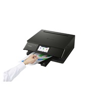 BAZAR - Canon PIXMA Tiskárna TS8750 Černá MF(tisk,kopírka,sken,cloud) A4, 15obr./min., LCD, USB, Wi-Fi - Poškozený obal