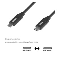 Club3D Kabel USB-C, 240W, 2m, černá