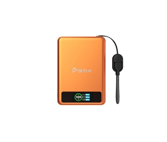 BMX SolidSafe™ 10K Solid-State Magnetic Power Bank, Orange