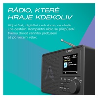 LAMAX RadioVox1 DAB - Přenosné DAB+ rádio s FM tunerem a Bluetooth