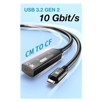 PremiumCord USB-C 3.2 Gen 2 repeater a prodlužovací kabel Male-Female, 10Gbps Aluminium 7m