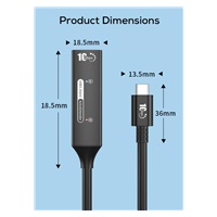 PremiumCord USB-C 3.2 Gen 2 repeater a prodlužovací kabel Male-Female, 10Gbps Aluminium 10m