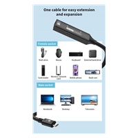 PremiumCord USB 3.2 Gen 2 repeater a prodlužovací kabel C-Male-A-Female, 10Gbps Aluminium 5m