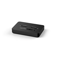 GEMBIRD dokovací stanice pro stolní počítače DD2-U3M2, USB-C, 2x M.2 SATA, NVMe SSD, černá