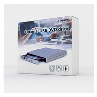 GEMBIRD externí mechanika DVD, USB 2.0, stříbrná