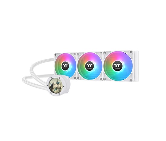 BAZAR - THERMALTAKE Vodní chladič TH360 V2 Ultra ARGB, 3x120mm ARGB, LGA1851, AM5, bílá, rozbaleno