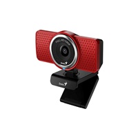 GENIUS webová kamera ECam 8000/ červená/ Full HD 1080P/ USB-C/ USB/ mikrofon