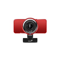GENIUS webová kamera ECam 8000/ červená/ Full HD 1080P/ USB-C/ USB/ mikrofon