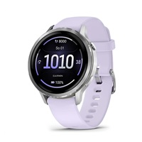 BAZAR - Garmin Venu® 4 - 41 mm Silver / Periwinkle silikonový řemínek - Poškozený obal (Komplet)