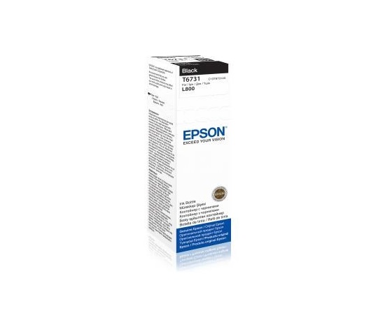 EPSON ink čer T6731 Black ink container 70ml pro L800/L1800 (Poškozený obal)
