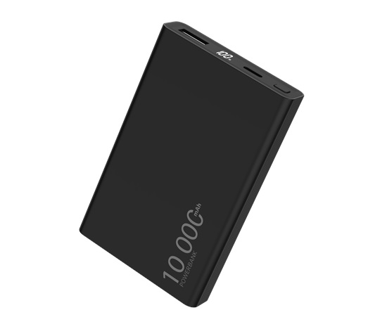 BAZAR - WG - Power Bank 10000 mAh,  USB-C PD 20W + USB-A 22.5W, černá - Poškozený obal (Komplet)