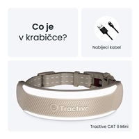 Tractive CAT 6 Mini – chytrý GPS lokátor pro kočky a monitor zdraví s integrovaným obojkem - hnědý