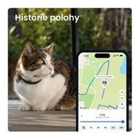 Tractive CAT 6 Mini – chytrý GPS lokátor pro kočky a monitor zdraví s integrovaným obojkem - černý