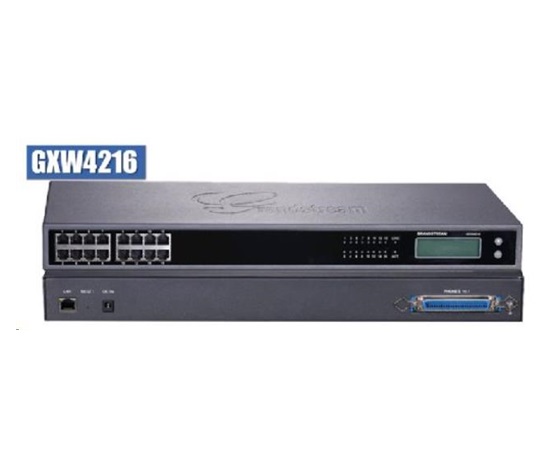 Grandstream GXW4216, IP analogová brána, 16x FXS portů, 1 × RJ45 10/100/1000 Mbps