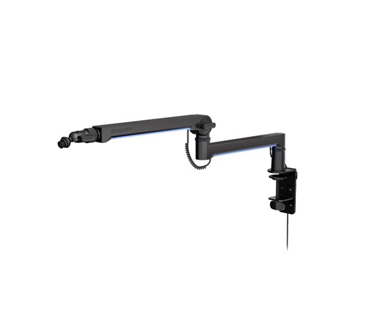 ENDORFY Stojan na mikrofon Broadcast Low Profile RGB Boom Arm, černá