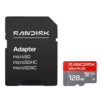 Sandisk Ultra PLUS micro SDXC karta 128GB UHS-I, V10, U1, C10, (200MB/s)