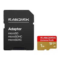 SanDisk MicroSDHC karta 1TB Extreme PLUS (R250/W170MB/s, UHS-I V30, Rescue Pro Deluxe) + adaptér