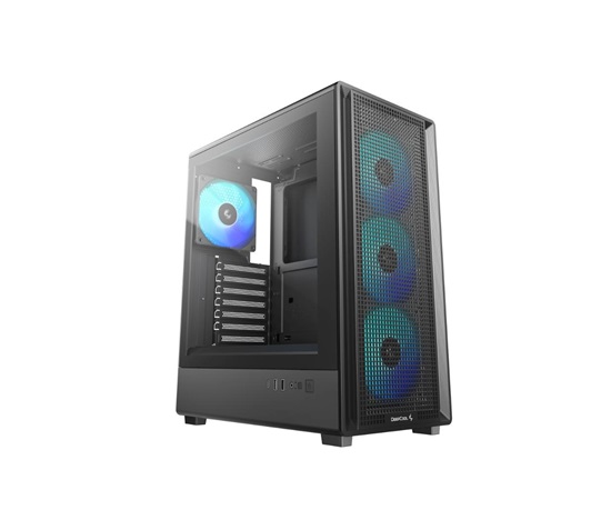 DEEPCOOL Case CG550 4F, ATX, Průhledná bočnice, 4x120mm ARGB, černá