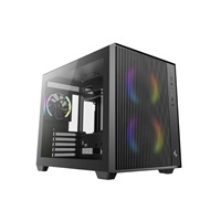 DEEPCOOL Case CG330 MESH 3F, mATX, Průhledná bočnice, 1x120mm ARGB, 2x140mm ARGB, černá