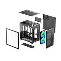 DEEPCOOL Case CG590 MESH 2F, ATX, Průhledná bočnice, 2x160mm ARGB, černá