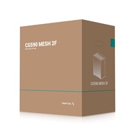 DEEPCOOL Case CG590 MESH 2F, ATX, Průhledná bočnice, 2x160mm ARGB, černá